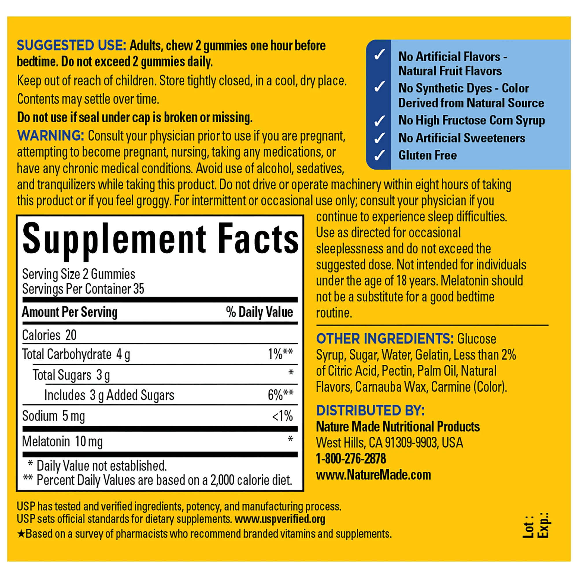 10 Mg Melatonin Gummies Maximum Strength Dosage‡ - Image 4