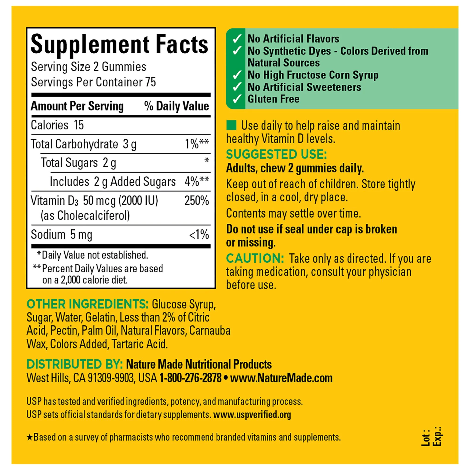 Vitamin D3 2000 IU (50 mcg) Gummies - Image 5